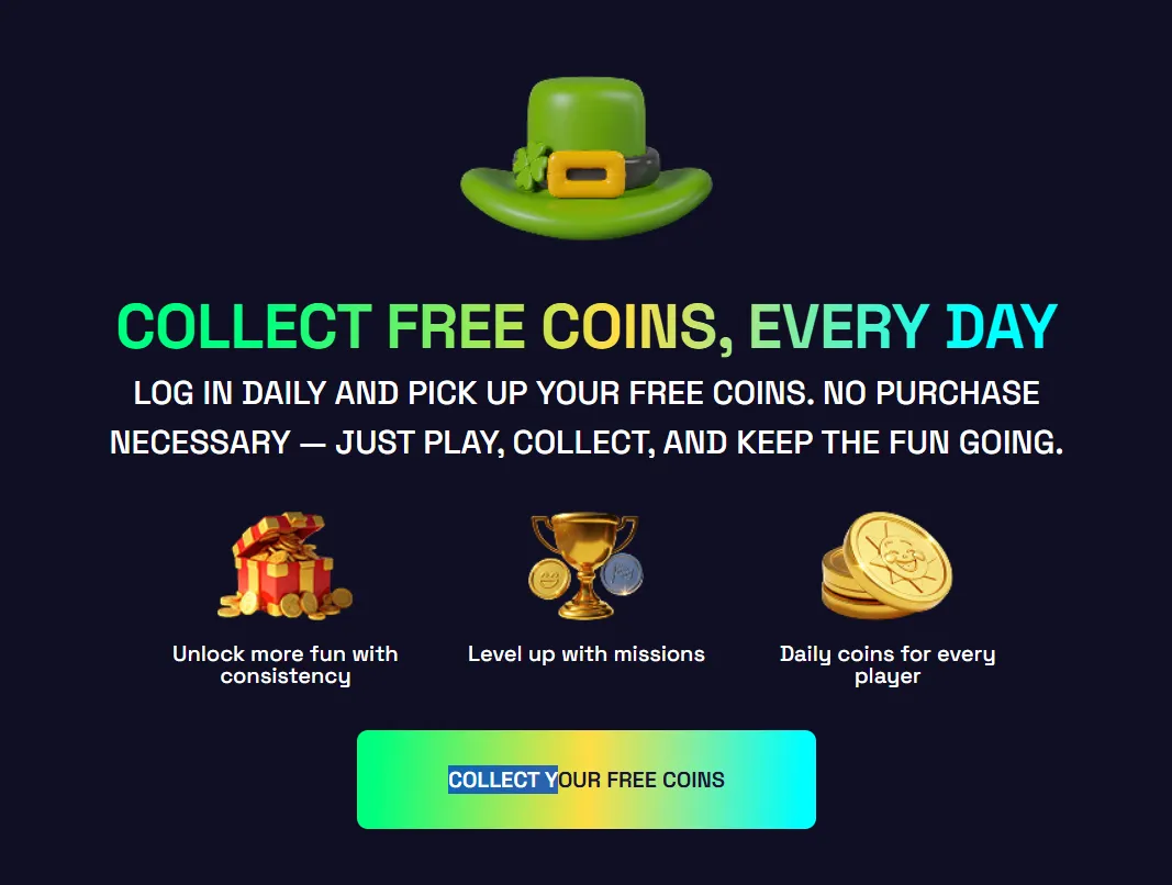 Redemption screen showing Sweeps Coins balance and cashout options